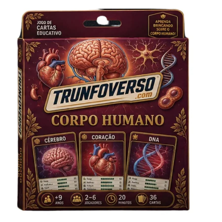 Trunfo do Corpo Humano — Jogo Educativo em PDF