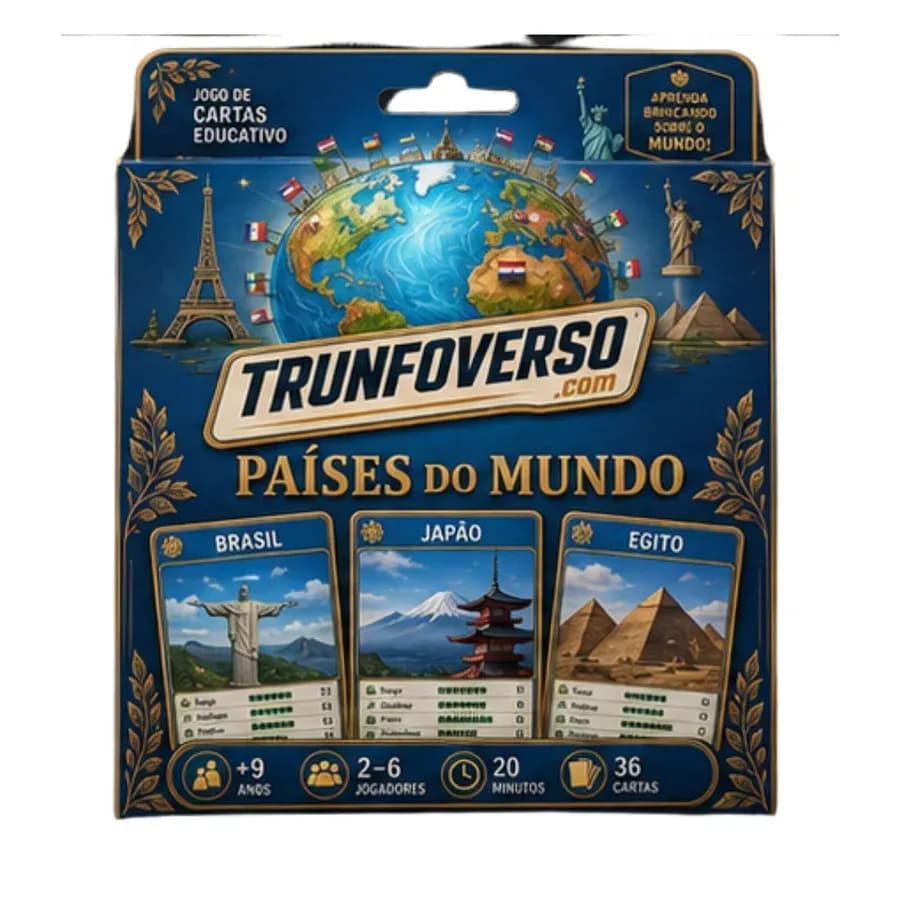 Trunfo dos Países do Mundo — Jogo Educativo em PDF
