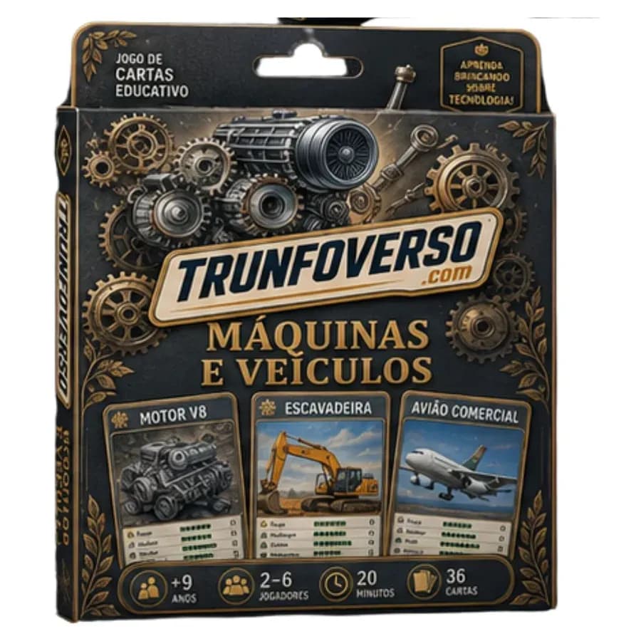 Trunfo das Máquinas e Veículos — Jogo Educativo em PDF